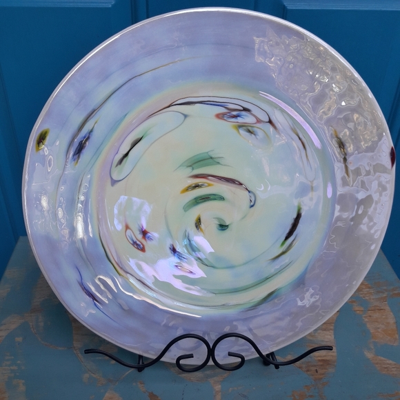 Murano Glass Plate Italian Art Glass Millefiori - Picture 10 of 16